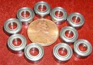 10 Flanged Bearing 5x10 Shielded 5x10x4:vxb:Ball Bearings