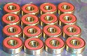 100 ABEC-7 Sealed Skateboard/inline/Rollerblade Skate Bearings:vxb:Bearing