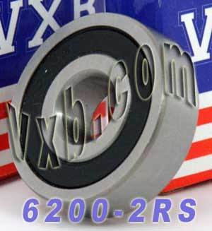 10 Bearing 6200-2RS 10x30x9 Sealed:vxb:Ball Bearings