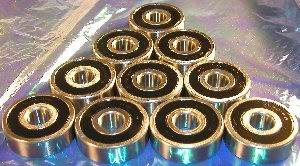 10 Bearing 6001RS 12x28x8 Sealed:vxb:Ball Bearing