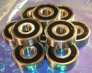 10 Bearings 6201-2RS 12x32x10 Sealed:vxb:Ball Bearings