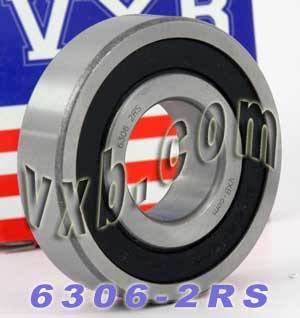 6306-2RS Bearing 30x72x19 Sealed:vxb:Ball Bearings