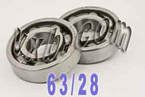 2 Bearing 63/28 28x68x18 Open:vxb:Ball Bearings