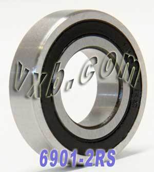 10 Bearing 6901-2RS 12x24x6 Sealed:vxb:Ball Bearings