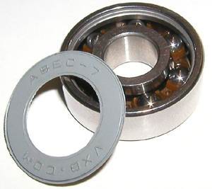 Wholesale Lot 100 ABEC-7 Stainless Steel Skate Bearing:Nylon:Sealed