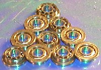 10 Slot Car Flanged Bearing 3/32"x3/16" Open