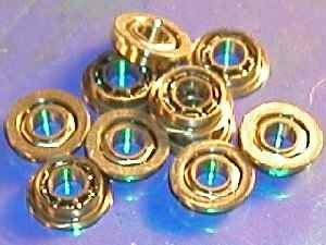 10 Slot Car Flanged Bearing 3/32