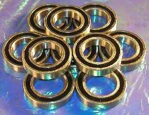 10 Bearing 6801-2RS 12x21x5 Sealed:vxb:Ball Bearings