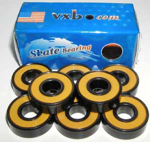 80 608-2RS ABEC-7 Black Skateboard/Inline Skate/Rollerblade/Hockey Bearing:vxb:Ball Bearings