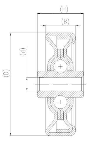 Conveyor Skate Roller Bearing 8x50x23.5:vxb:Ball Bearings