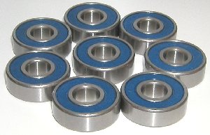 8 ABEC-7 Skateboard Bearings:Bronze Cage:Sealed:vxb:Bearing