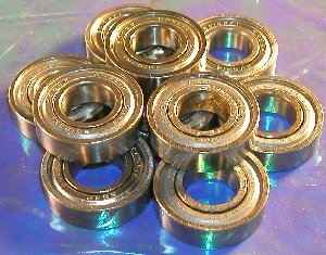 10 Bearing 6205ZZ 25x52x15 Shielded:vxb:Ball Bearings