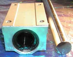 20mm CNC Router 13" Shaft w/Block & Bearing