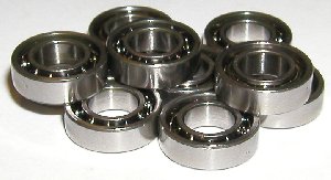 10 Bearing 4x7x2 Stainless:Open:ABEC-3