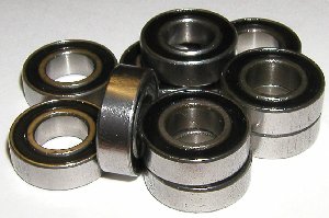 10 Bearing SR6-2RS 3/8"x7/8"x9/32" Stainless:Sealed
