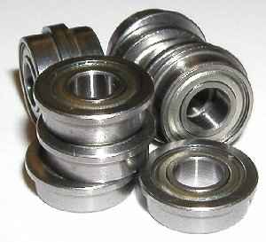 10 Flanged Bearing FR156ZZ 3/16"x5/16"x1/8" Shielded
