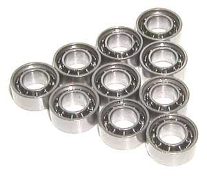 10 Bearing 1.5x4x1.2 Stainless Steel:Open:vxb:Ball Bearings
