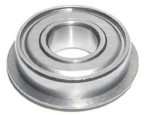 R6ZZNR Bearing 3/8"x7/8"x9/32" Shielded:Snap Ring