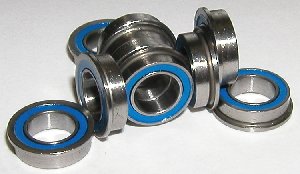 10 Flanged Bearing FR2-5-2RS 1/8"x5/16"x9/64" Sealed
