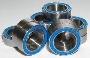 10 Bearing R168-2RS 1/4"x3/8"x1/8" Sealed