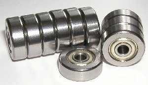 10 Bearing R2AZZ 1/8"x1/2"x0.172" Shielded