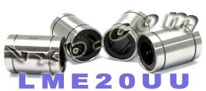 4 Linear Motion 20mm Bearing/Bushing LME20UU:vxb:Ball Bearing