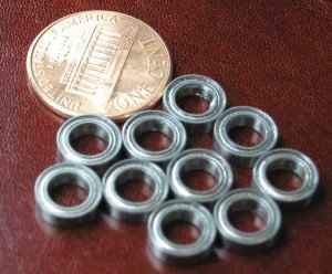 10 Bearing 5x8x2.5 Shielded:vxb:Ball Bearings