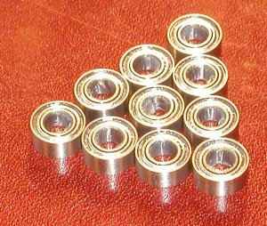 10 Bearing R144ZZ 1/8