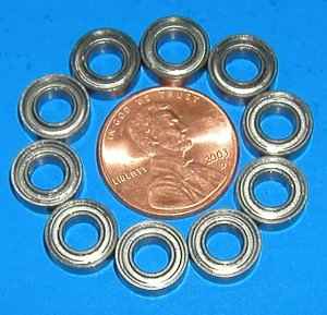 10 Router Cutter Bearing 3/16"x3/8"