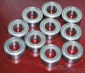 10 Bearing R188ZZ 1/4"x1/2"x3/16" Shielded